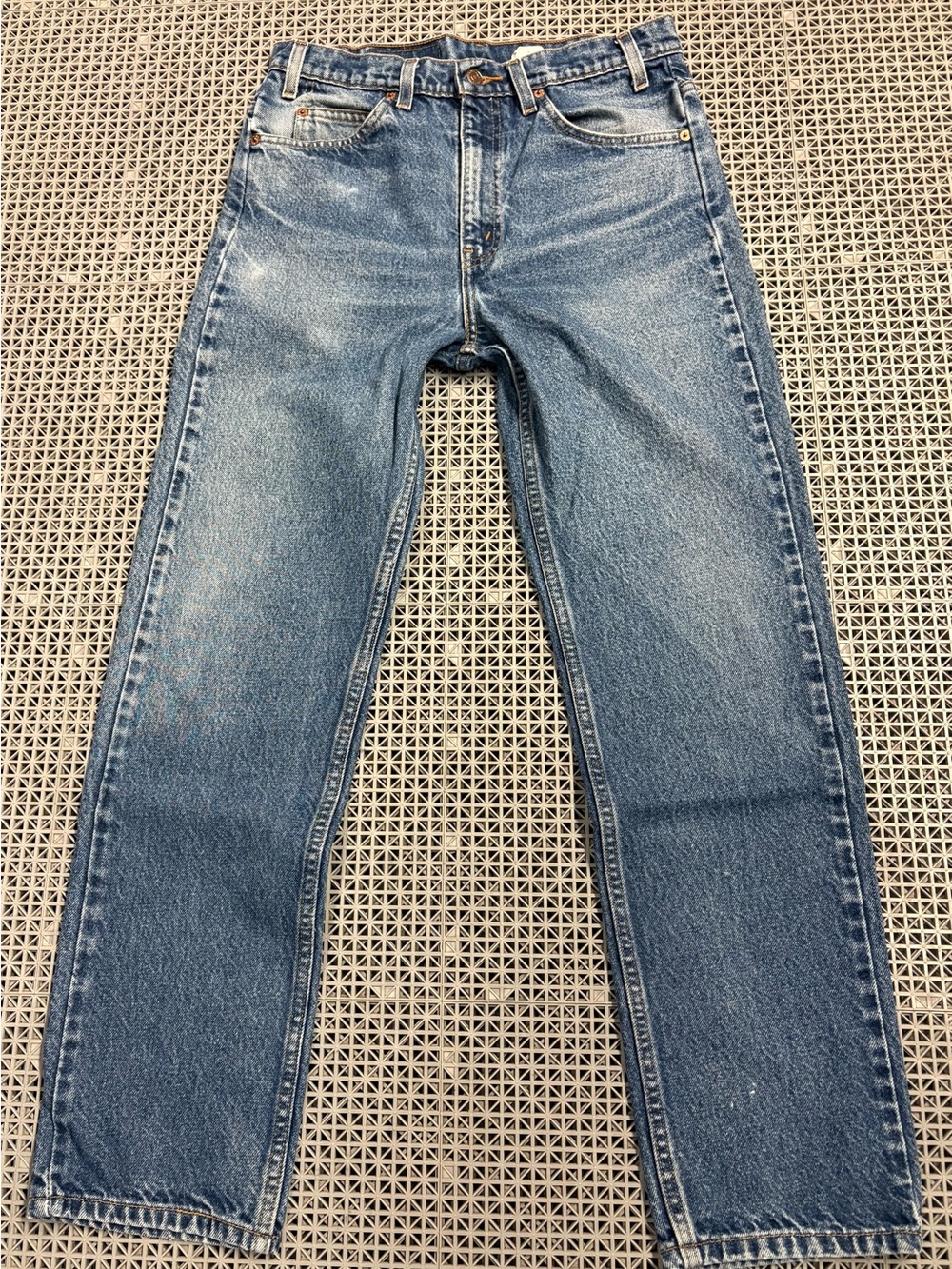 Vintage 1990’s Levi's 505 Straight-Leg Orange Tab Blue Jeans